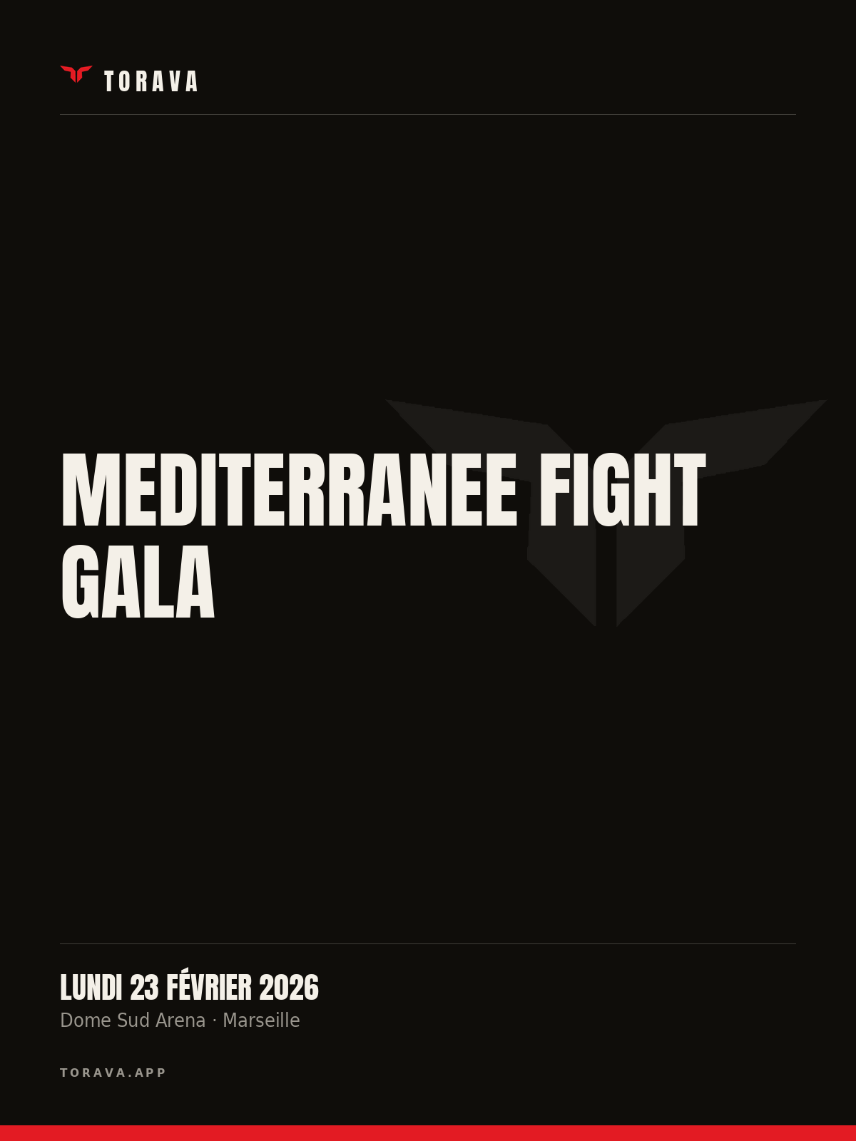 Affiche — Mediterranee Fight Gala